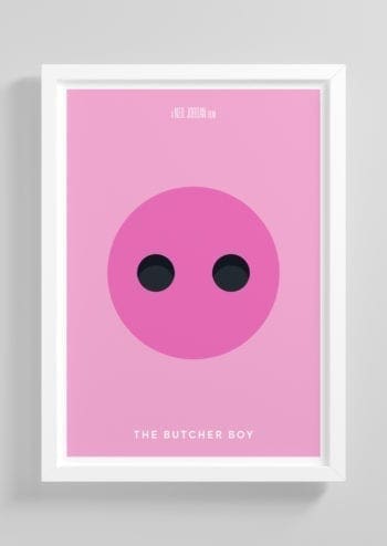 The-Butcher-Boy-Minimalist-Movie-Poster-with-Frame