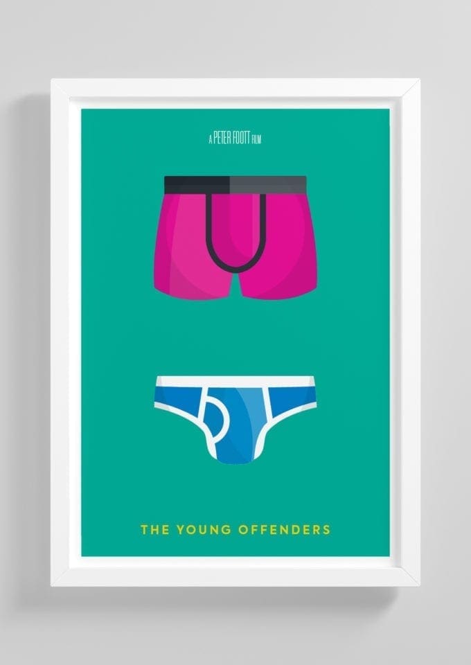 The-Young-Offenders-Minimalist-Movie-Poster-with-Frame