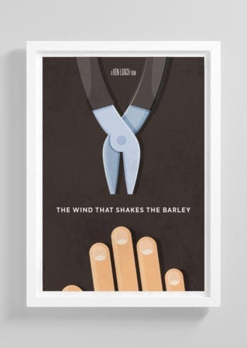 The-Wind-That-Shakes-The-Barley-Minimalist-Movie-Poster-with-Frame