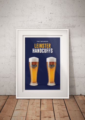 Ask a Leinster fan to bring "two pints of Heino-mite from the BOR" and that is the closest these folk will get to being arrested. The infamous Leinster Handcuffs 😜😂.